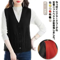 ニットベスト レディース ベスト セーターベスト 秋 冬 春 vネック 前開き 無地 大きいサイズ ノースリーブ 薄手 女子 おしゃれ ボタン ゆったり レイヤード OL 重ね着 オフィス きれいめ #jyonn2633