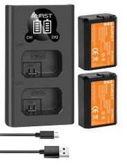 ソニー SONY NP-FW50 互換品 大容量 充電池 ２個 + USB デュアル バッテリー 充電器（BC-TRW 対応）