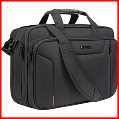Carry Support Included, Computer Bag, Shoulder Bag, Expandable Gusset, Briefcase, Water-Repellent, 2-Way, Commuting, Large Capacity, B4, School, A4, PC Bag, Men's Laptop Bag, Job Hunting, Skimming Prevention, Fits 17.3-inch PCs, Black... Business Bag