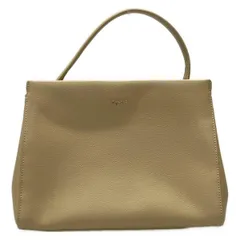 agnes b(アニエスベー) ハンドバッグ - ベージュ レザー