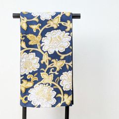 新品・仕立て上がり】袋帯 紫 ラベンダー 全通 ポリエステル 古典 kb6  