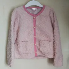 キッズ  ベビー 長袖カーディガン ピンク 90～100㎝