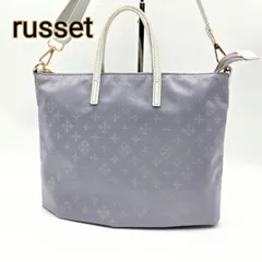 【良品】russet ラシット 2Way ショルダーバッグ サコッシュ ナイロン グレー