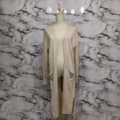 美品<!-利用不可文字-!>　グリーンレーベルリラクシング　GREEN LAVEL RELAXING 長袖ロングカーディガン　【F】　ピンクベージュ　シンプル　オシャレ　定番　かわいい　大人　上品　キレイ　オールシーズン