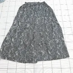 ◇ ⊂ BARNYARDSTORM バンヤードストーム 総柄 ロング ギャザー 総柄ギャザースカート サイズF ブラック系 レディース E  【1507280012581】のサムネイル