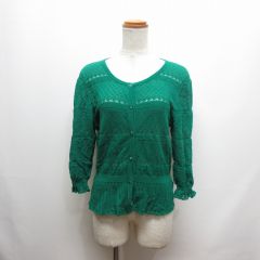 JOHN SMEDLY 7分袖クルーネックカーディガン ジョン スメドレー 七分袖