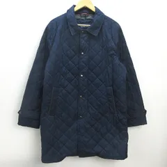 H■ランズエンド/LANDS'END 中綿キルティングコート【XL】紺/MENS■44【中古】のサムネイル