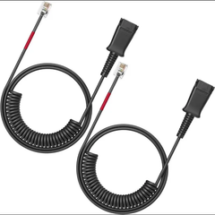 Wantek RJ9電話延長ケーブル 電話機受話器用コード 固定電話RJ9電話線