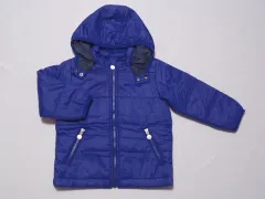 ミキハウス アウトレット miki house mikihouse アウトレット 子供服 男の子 90cm ベビー服 中綿 ブルゾン ジャンパー ジャケット 青 秋 冬 ★3 アウター 冬服 ボーイズ 男児 キッズ ベビー 【中古】 古着