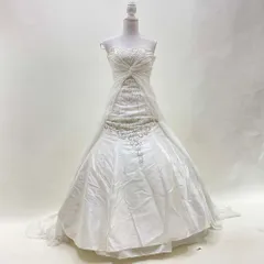 ウェディングドレス　7号FT 　中古　ハートカット　マーメイドライン　オフホワイト　W-259