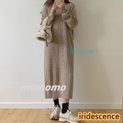 ニットワンピース ワンピース 秋冬 太めリブニット ロングワンピース ミモレ丈 ストレッチ フード付き 50代 帽子 アウター セーター 無地 大人 長袖 20代30代 ant4y431193