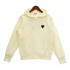 PLAY COMME des GARCONS ジップパーカー スウェット ジャージ ハートワッペン AZ-T253 AD2018 プレイコムデギャルソン トップス DL12298■