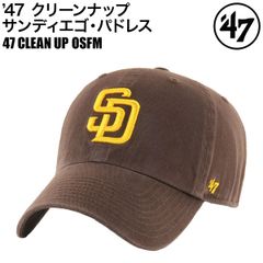 47Brand  キャップ  クリーンナップ サンディエゴ・パドレス ブラウン 47 CLEAN UP 帽子