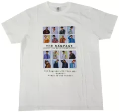 【中古】衣類 THE RAMPAGE フォトTシャツ ホワイト Lサイズ 「THE RAMPAGE LIVE TOUR 2021 “REBOOT” ～WAY TO THE GLORY～」 EXILE TRIBE STATION限定