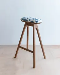 キッチンスツールBR(H630)× ミナペルホネンlife puzzle BK