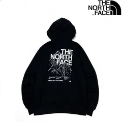ノースフェイス パーカー US限定 グラフィック 男女兼用 黒 181130