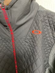 OAKLEY オークリー　スカル ゴルフウェア　ジャケット　XL  黒xグレー