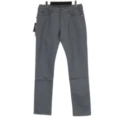 エンポリオアルマーニ EMPORIO ARMANI タグ付き チノパンツ ストレート 革パッチ ブルー系 W30 L32のサムネイル
