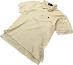 ポロラルフローレン  ☆ 淡いイエロー◎ 半袖 ポロシャツ L アメカジ ストリート 古着MIX 春夏ファッション 定番 POLO RALPH LAUREN ■K205