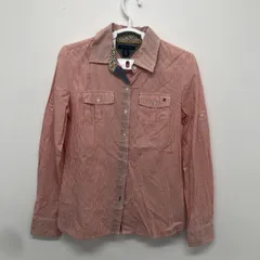 【tommyhilfiger】トミーヒルフィガー　赤　レッド　XS　メンズ　長袖シャツ　シャツ　襟付き　綿100％　チェック柄