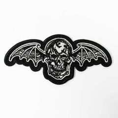 オフィシャル バンドワッペン アヴェンジドセヴンフォールド AVENGED SEVENFOLD Deathbat Cut-Out ブラック 黒
