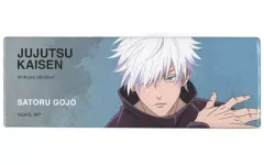 【中古】バッジ・ピンズ 五条悟(横デザイン) 「呪術廻戦 大交流展 後半 渋谷事変 at baseyard tokyo トレーディング スクエアロングカンバッジ 大交流展イラスト」