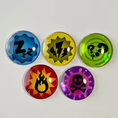 No.108【ハンドメイド】ホログラム状態異常マーカー TCG Status Effect Markersのサムネイル