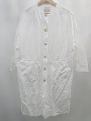 ◇ ⊂ ナイスクラップ シンプル系 七分袖 ロングシャツ サイズ表記なし ホワイト系 レディース E  【1507160019426】