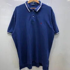 90`s vintage Polo by Ralph Lauren 90年代 ポロバイラルフローレン 半袖 ポロシャツ ワンポイント刺繡 オーバーサイズ ビッグシルエット スリランカ製 XLサイズ ブルー