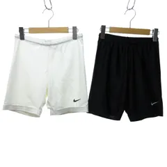 ナイキ NIKE ハーフパンツ ショーツ ロゴ 2枚セット スポーツウエア ストレッチ 白 ホワイト 黒 ブラック XL L