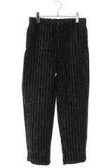 ナイキ ×ステューシー STUSSY Stripe Wool Pant DR4021-010 ロゴ刺繍