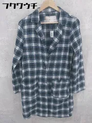 ◇ 179/WG NICOLE CLUB ニコルクラブ チェック 長袖 ロングカーディガン サイズ38 ネイビー ホワイト レディース 【中古】 【1002802342547】
