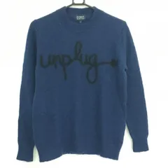 ★特価★【超美品】パーリーゲイツ セーター ネイビー フロントロゴ モヘヤ混 ニット メンズ 5(L) ゴルフウェア PEARLY GATES