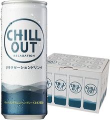 CHILLOUT チルアウト リラクゼーションドリンク 250ml 12本 炭酸 炭酸飲料 リラックス ノンカフェイン ストレス