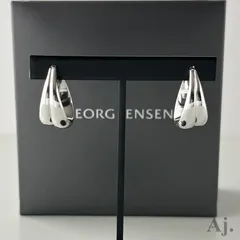 ジョージジェンセン カーヴ ピアス AG925 Georg Jensen