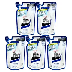 メンズビオレ 泡洗顔料 泡タイプ洗顔 つめかえ用 130ml 5個セット 詰め替え 洗顔料 青のパッケージのサムネイル