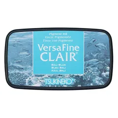 ツキネコ バーサファイン クレア ナチュラルカラー スタンプ台 油性顔料系 #605 バリブルー VF-CLAのサムネイル
