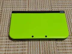 本体のみ New3DSLL ライム×ブラック F