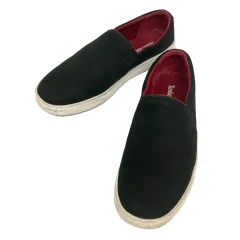 ティンバーランド Timberland スニーカー スリッポン ローカット スエード 26.0 黒 ブラック