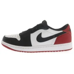 NIKE (ナイキ) AIR JORDAN 1 RETRO LOW OG BLACK TOE エアジョーダン1 ロー ブラックトゥ ローカットスニーカー ホワイト/ブラック/レッド US8.5/26.5cm CZ0790-106