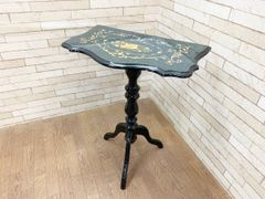 希少】Demain ドマン 象嵌 センターテーブル 花柄 ローテーブル 送料込