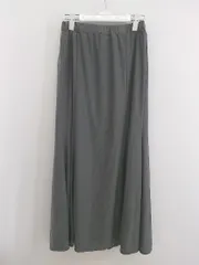 ◇ COLLAGE GALLARDAGALANTE ウエストゴム ロング フレア スカート サイズF グレー レディース E  【1303200004793】