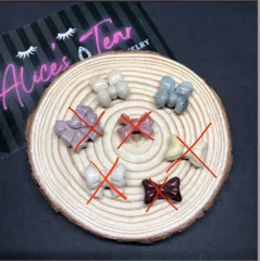 ♤ ♣︎アラシャンゴビメノウ♧ ♠︎ リボンシリーズ🎀貫通穴ありパーツ☆ 阿拉善 天然石のサムネイル