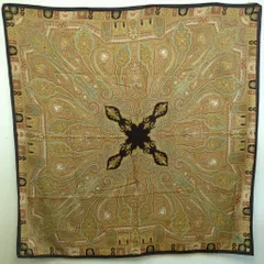 エトロ ペイズリー柄 大判スカーフ 70%ウール 30% シルク イタリア製