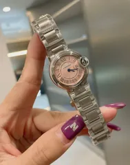ご購入大歓迎です 極美品? Cartier カルティエ ブルーバルーン ピンクプレート 自動巻き｜本日限定特価｜新品未使用