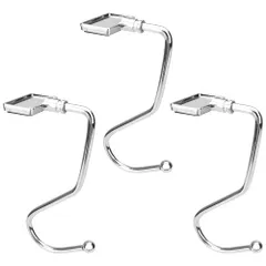 特価商品 バッグハンガー フックタイプ 持ち運び コンパクト 粘着不要 ブラケット360°回転 耐荷重15kg 3個セット