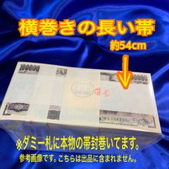 5枚セット☆ 一千万円の帯封 1000万円　帯　財布　金運アップ　白蛇　抜け殻　お守り　縁起物