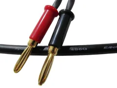 スピーカーケーブル 両端バナナ加工 2本1セット 1.0m（スピーカー2台分）| ケーブル：CANARE カナレ 4S6G | プラグ：テイシン 