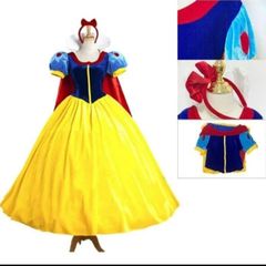 ディズニー白雪姫 コスプレ　ドレス　コスチューム　衣装　新品　3点セット サイズ S〜XL