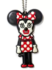 【中古】キーホルダー・マスコット(キャラクター) ミニーマウス ラバーキーチェーンマスコット 「ミッキー＆フレンズ ～キュービックマウス～」